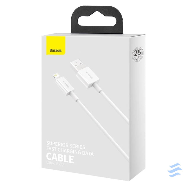 Baseus Superior Series Cable USB to Lightning 2.4A 0,25m (white) USB to Lightning