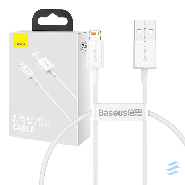 Baseus Superior Series Cable USB to Lightning 2.4A 0,25m (white) USB to Lightning