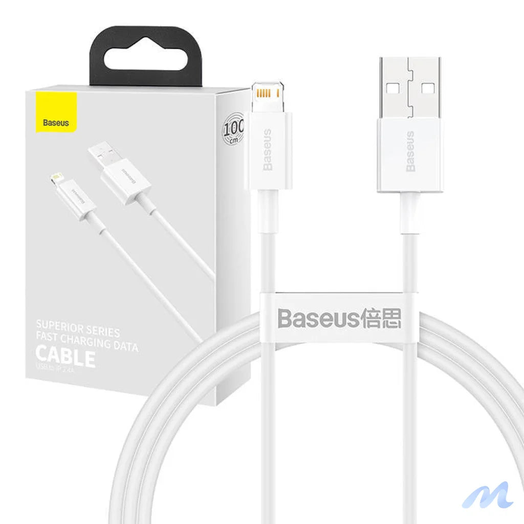 Baseus Superior Series Cable USB to Lightning, 2.4A, 1m (white)