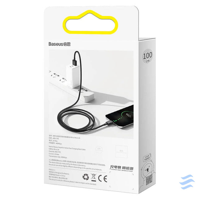 Baseus Superior Series Cable USB to micro USB 2A 1m (black) USB to Micro USB