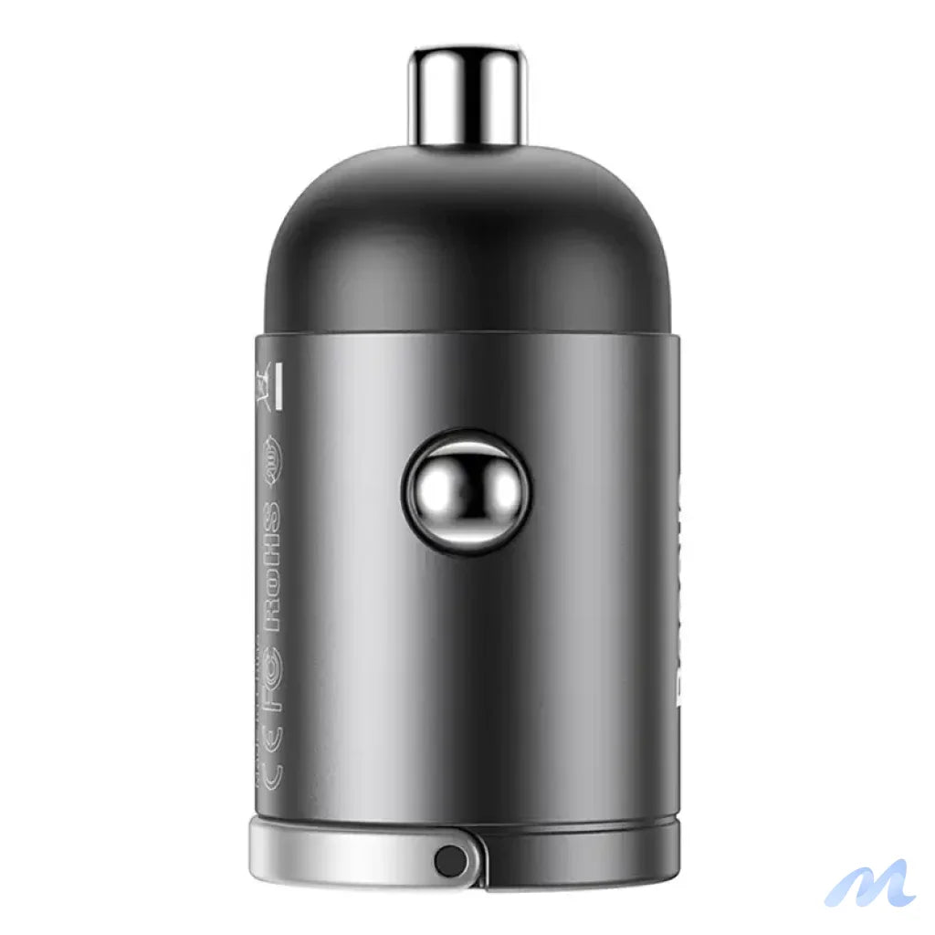 Baseus Tiny Star Mini Quick Charge Car Charger USB Port 30W Grey