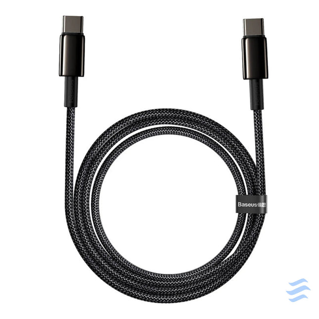 Baseus Tungsten Gold Cable Type C to Type C 100W 1m (black) USB C to USB C