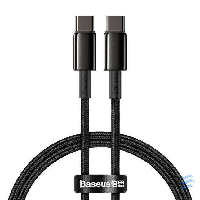 Baseus Tungsten Gold Cable Type C to Type C 100W 1m (black) USB C to USB C