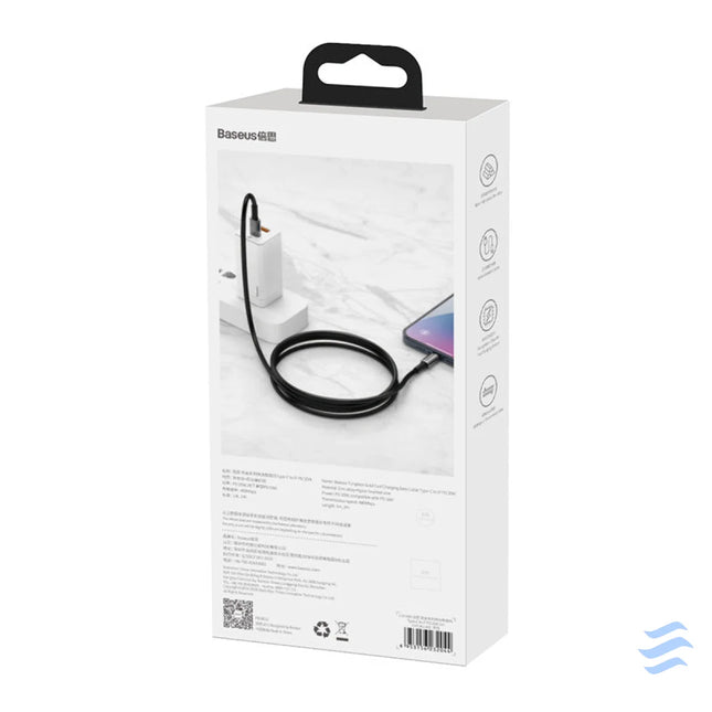 Baseus Tungsten Gold Cable Type C to Type C 100W 2m (black) USB C to USB C