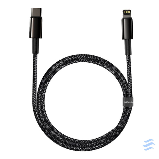 Baseus Tungsten Gold Cable Type C to iP PD 20W 1m (black) USB C to Lightning