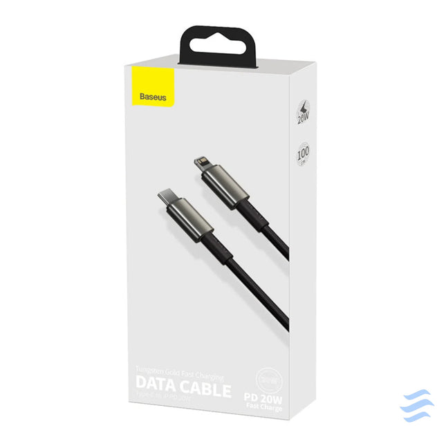 Baseus Tungsten Gold Cable Type C to iP PD 20W 1m (black) USB C to Lightning