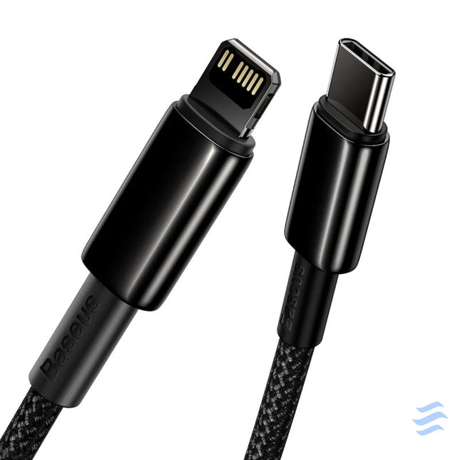 Baseus Tungsten Gold Cable Type C to iP PD 20W 1m (black) USB C to Lightning