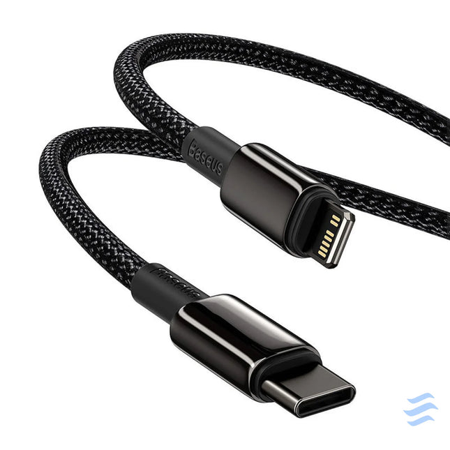 Baseus Tungsten Gold Cable Type C to iP PD 20W 2m (black) USB C to Lightning