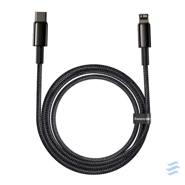 Baseus Tungsten Gold Cable Type C to iP PD 20W 2m (black) USB C to Lightning