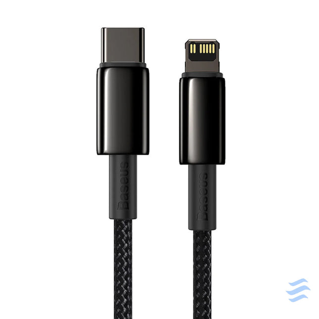 Baseus Tungsten Gold Cable Type C to iP PD 20W 2m (black) USB C to Lightning
