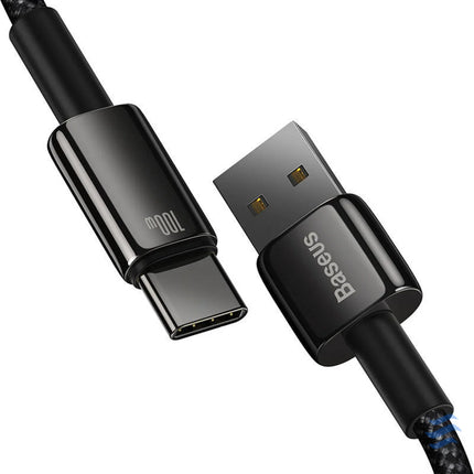 Baseus Tungsten Gold Cable USB to USB C 100W 1m (black) USB cables