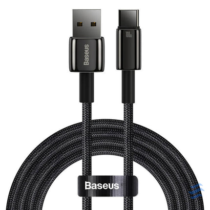 Baseus Tungsten Gold Cable USB to USB C 100W 2m (black) USB cables
