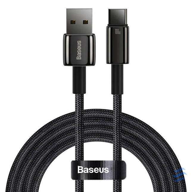 Baseus Tungsten Gold Cable USB to USB C 100W 2m (black) USB cables