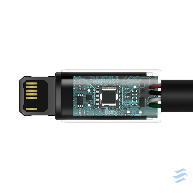 Baseus Tungsten Gold Cable USB to iP 2.4A 2m (black) USB to Lightning
