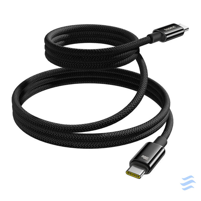 Baseus Tungsten Gold Charging Cable USB C to USB C 100W 1m (black) USB C to USB C