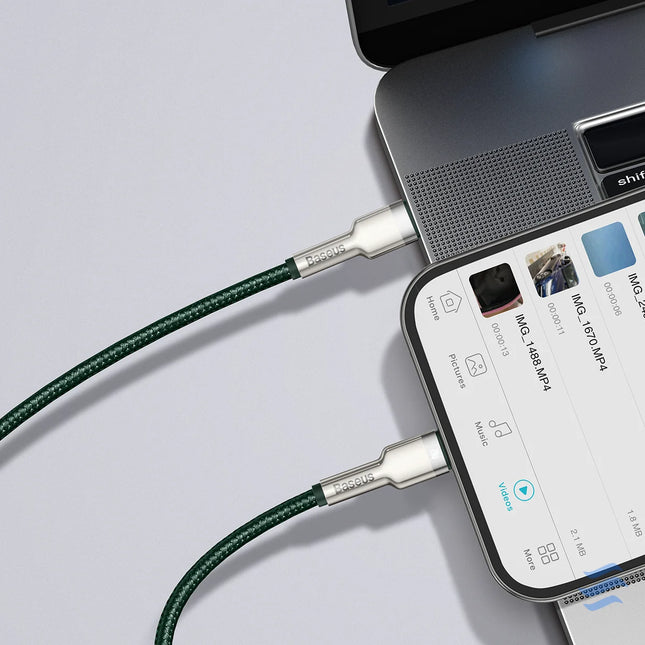 Baseus USB C cable for Lightning 2m (green) USB C to Lightning