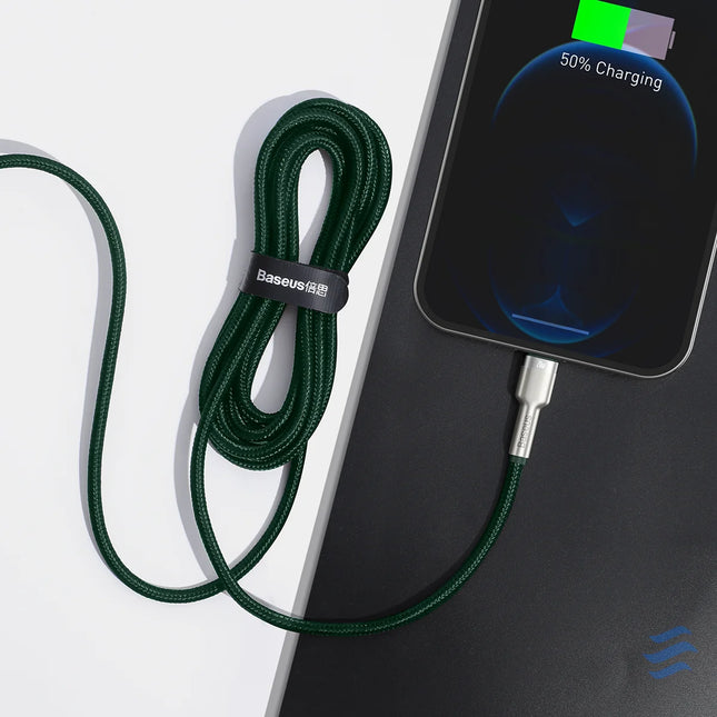Baseus USB C cable for Lightning 2m (green) USB C to Lightning