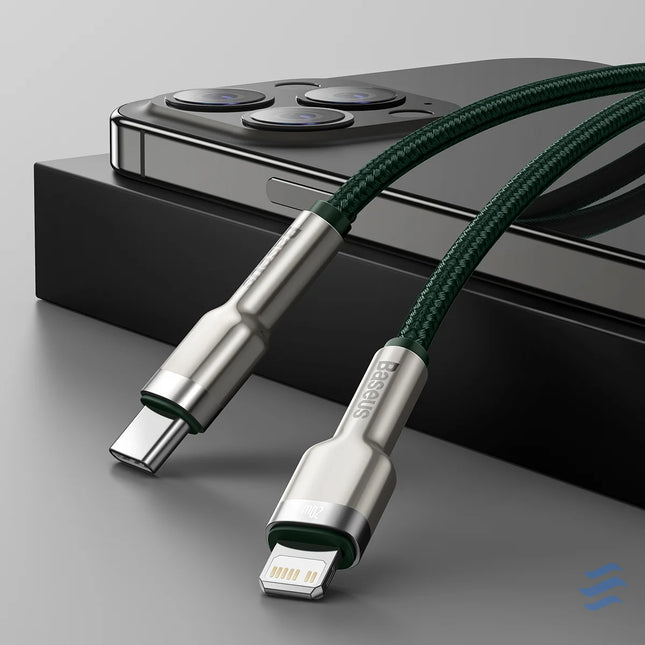 Baseus USB C cable for Lightning 2m (green) USB C to Lightning