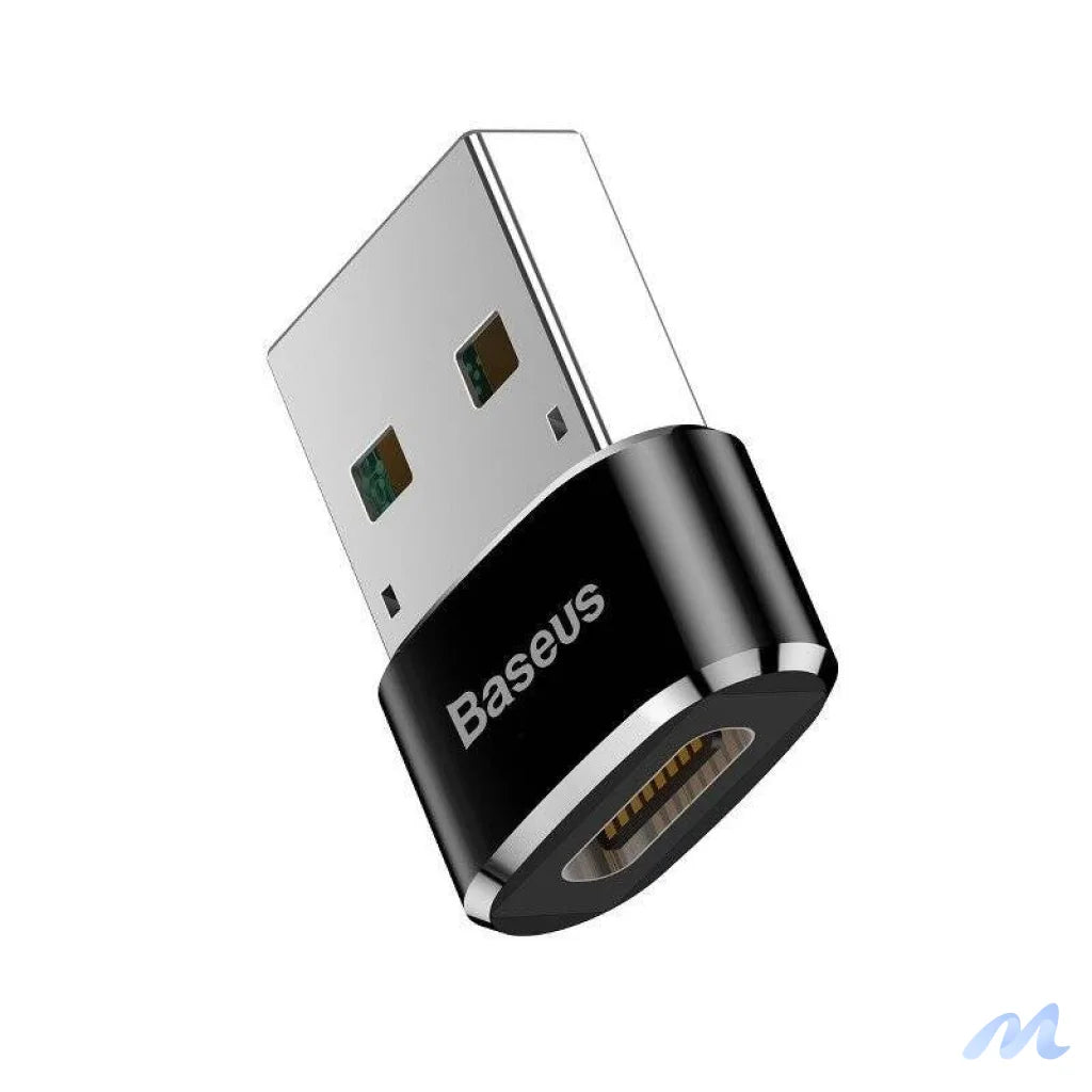 Baseus USB-C to USB-A adapter 3A (Black)