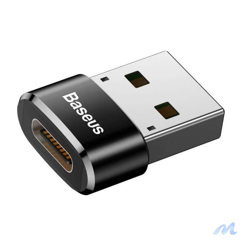Baseus USB-C to USB-A adapter 3A (Black)