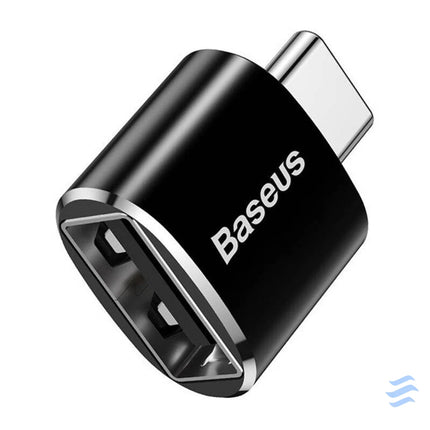 Baseus USB to USB Type C Adapter 2.4A (Black) Adapters connectors and converters