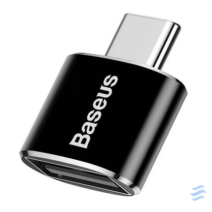 Baseus USB to USB Type C Adapter 2.4A (Black) Adapters connectors and converters