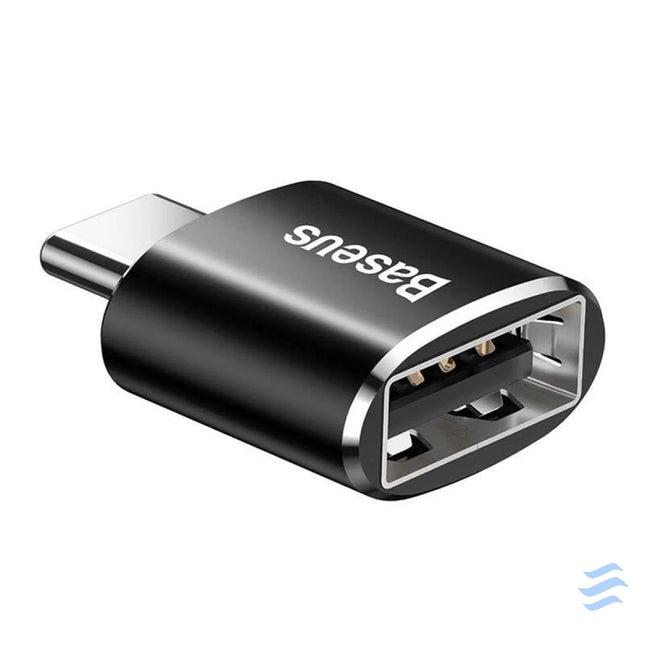 Baseus USB to USB Type C Adapter 2.4A (Black) Adapters connectors and converters