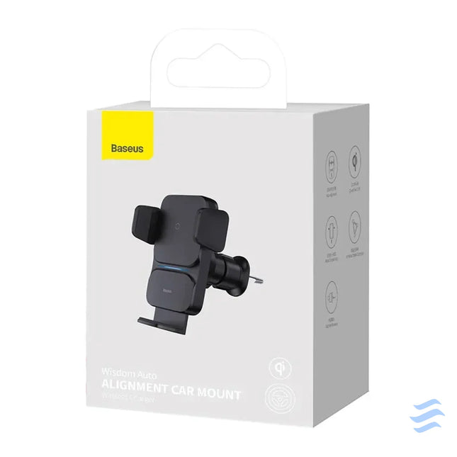 Baseus Wisdom Wireless Charging Air vent Electric Car Phone Holder (black) Phone holders