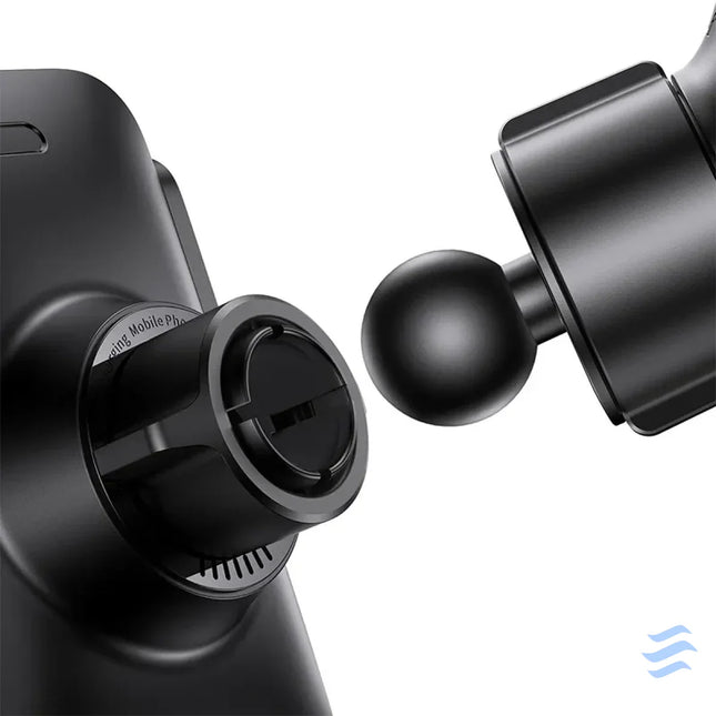 Baseus Wisdom Wireless Charging Air vent Electric Car Phone Holder (black) Phone holders
