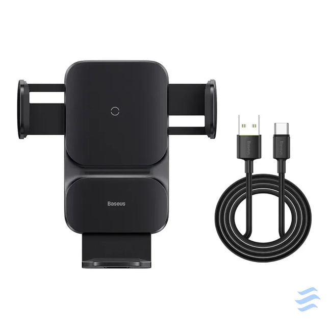 Baseus Wisdom Wireless Charging Air vent Electric Car Phone Holder (black) Phone holders