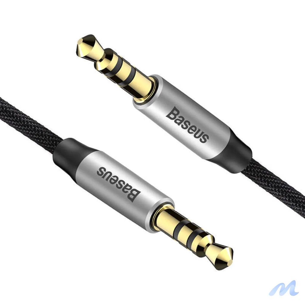Baseus Yiven Audio Cable Cable 3.5 male Audio M30 1.5M Silver+ Black