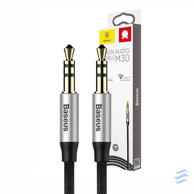 Baseus Yiven Audio Cable Cable 3.5 male Audio M30 1.5M Silver + Black Audio cables