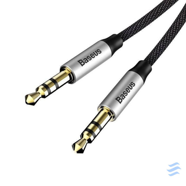 Baseus Yiven Audio Cable mini jack 3,5mm AUX 1m (Black + Silver) Audio cables