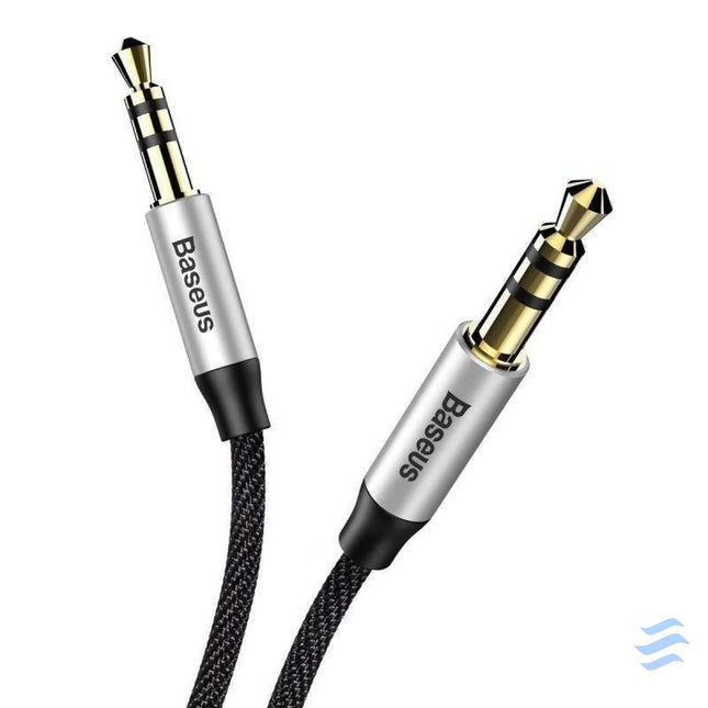 Baseus Yiven Audio Cable mini jack 3,5mm AUX 1m (Black + Silver) Audio cables