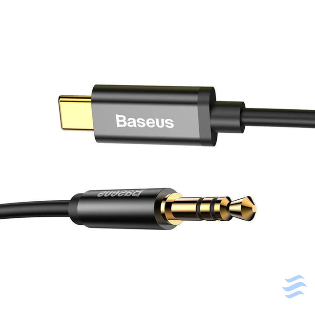 Baseus Yiven Audio cable USB C to mini jack 3,5mm 1.2m (Black) Audio cables