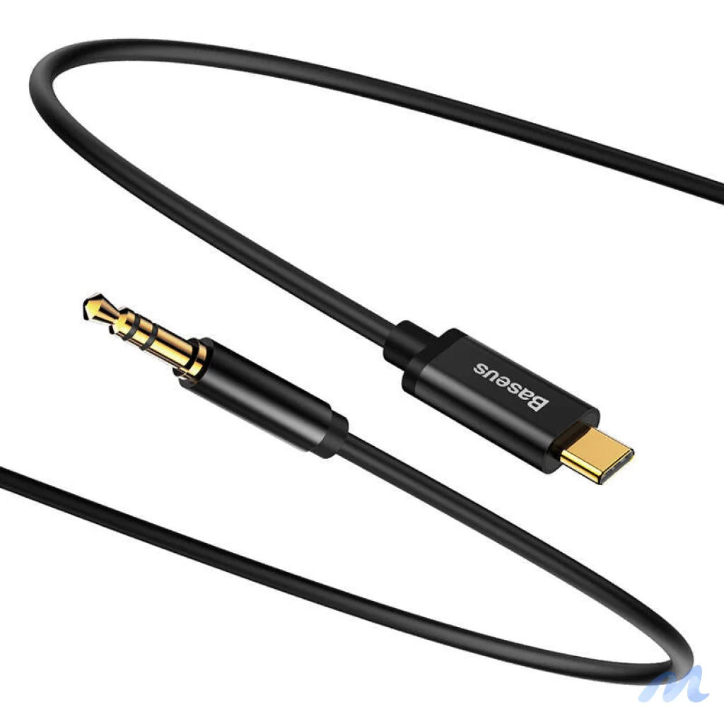 Baseus Yiven Audio cable USB-C to mini jack 3,5mm, 1.2m (Black)