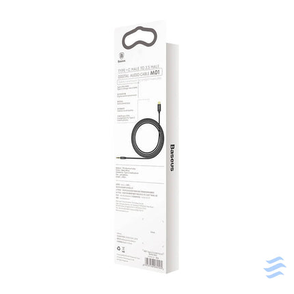 Baseus Yiven Audio cable USB C to mini jack 3,5mm 1.2m (Black) Audio cables