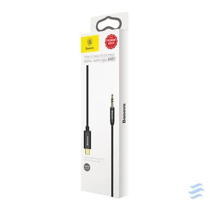 Baseus Yiven Audio cable USB C to mini jack 3,5mm 1.2m (Black) Audio cables