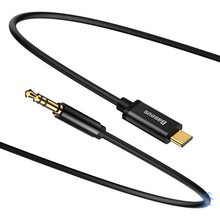 Baseus Yiven Audio cable USB C to mini jack 3,5mm 1.2m (Black) Audio cables