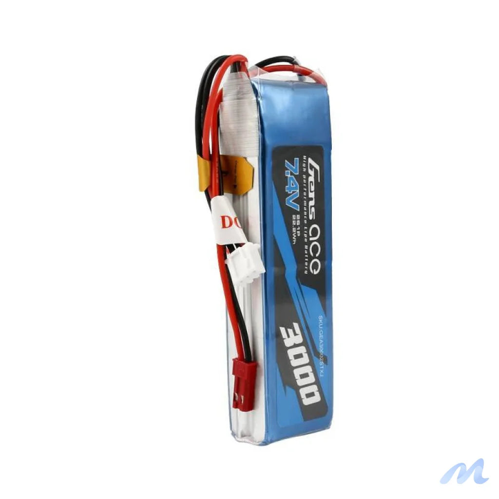 Battery  Gens Ace 3000mAh 7.4V 1C 2S1P LiPo