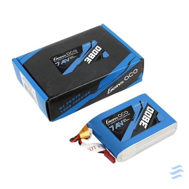 Battery Gens Ace 3800mAh 7.4V 1C 2S1P do Taranis Q X7 Lithium and NiMH