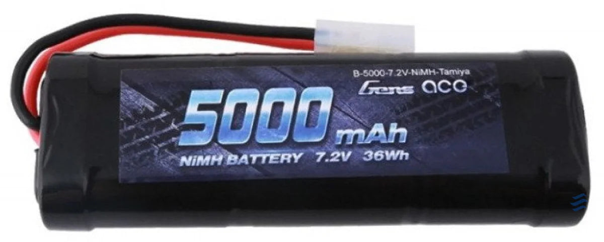 Battery Gens Ace 5000mAh 7,2V NiMH Tamiya Lithium and NiMH