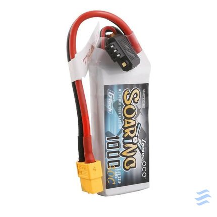 Battery Gens Ace G Tech Soaring 1000mAh 7.4V 30C 2S1P XT60 Lithium and NiMH