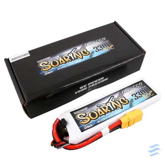Battery Gens Ace G Tech Soaring 3300mAh 7.4V 30C 2S1P XT90 Lithium and NiMH