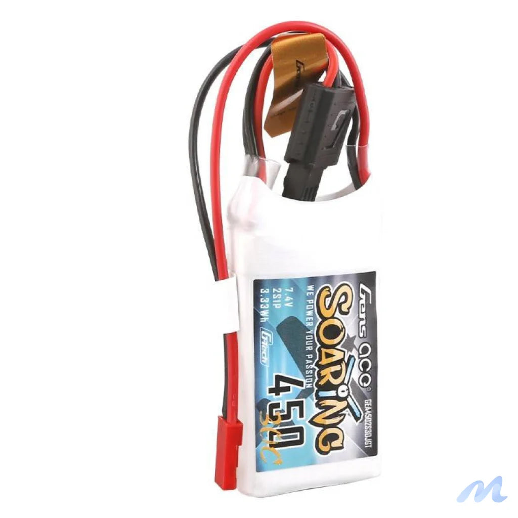 Battery Gens ace G-Tech Soaring 450mAh 7,4V 30C 2S1P JST-SYP