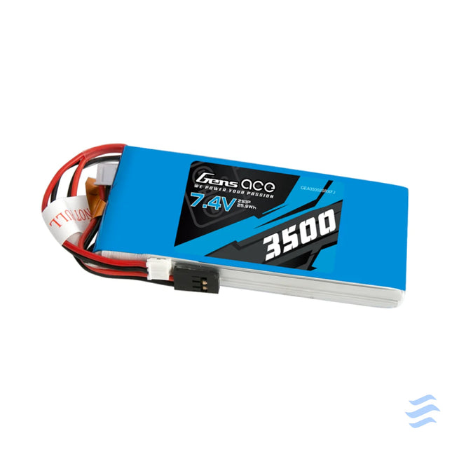 Battery LiPo Gens Ace 3500mAh 7,4V 1C 2S1P RX/TX Lithium and NiMH
