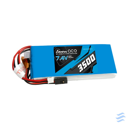 Battery LiPo Gens Ace 3500mAh 7,4V 1C 2S1P RX/TX Lithium and NiMH