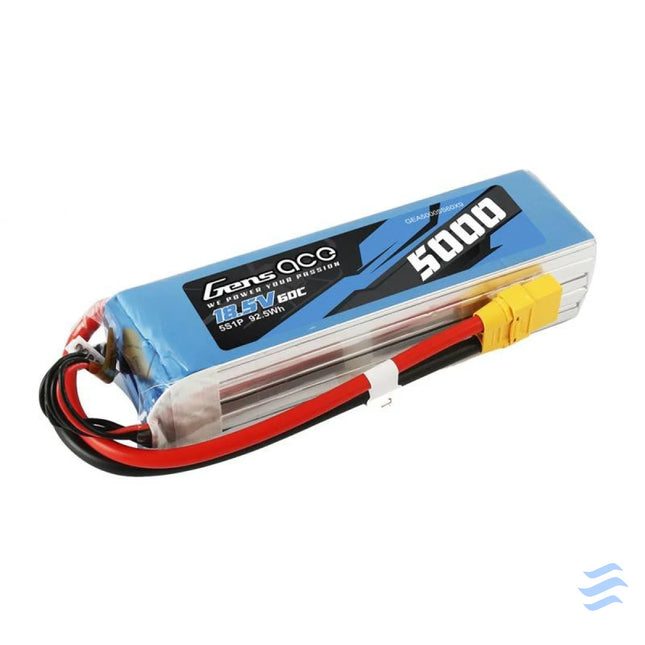 Battery LiPo Gens Ace Bashing 5000mAh 18.5V 60C 5S1P XT90 Lithium and NiMH