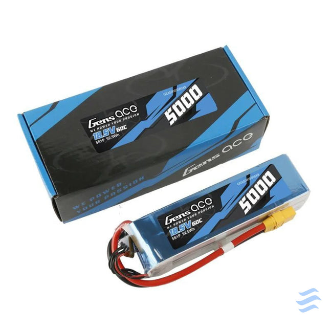 Battery LiPo Gens Ace Bashing 5000mAh 18.5V 60C 5S1P XT90 Lithium and NiMH