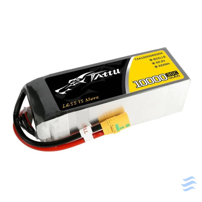 Battery Tattu 10000mAh 22.2V 30C 6S1P XT90 Anti spark Plug Lithium and NiMH